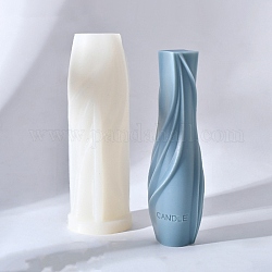 Stampi per candele in silicone fai-da-te a forma di vaso astratto, per la realizzazione di candele profumate, bianco, 5.7x5.6x16.8cm