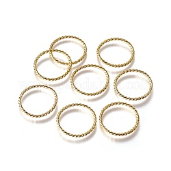 Aleación de enlace rings, sin plomo y cadmio, dorado, aproximamente 26 mm de diámetro, 2 mm de espesor, agujero: 22 mm