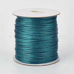 Umweltfreundliche koreanische gewachste Polyesterschnur, blaugrün, 2 mm, etwa 90 yards / Rolle (80 m / Rolle)