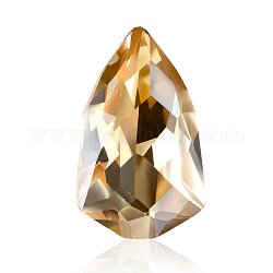 Accesorios de decoración del arte de uñas clavo del diamante artificial de punta acentuada, lágrima, naranja, 8x5mm