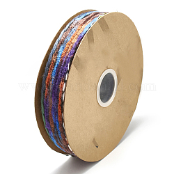 Woolen Fabric Ribbons, Colorful, 1-1/8 inch(28~30mm), about 20yards/roll(18.2m/roll)