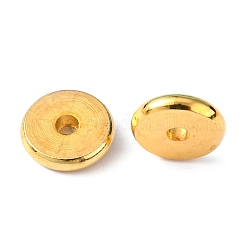 Perles séparateurs en laiton, disque, Perles de disque, or, 8x1.5mm, Trou: 1.5mm