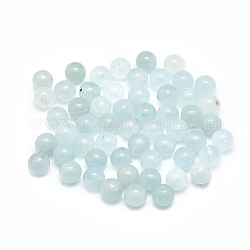 Perles turquoises naturelles, ronde, 6mm, Trou: 0.8mm