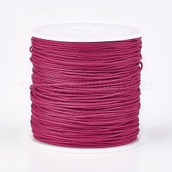 Filo nylon, cavo di gioielli in nylon per l'abitudine tessuto produzione di gioielli, rosso ciliegia, 0.8mm, circa 49.21 iarde (45 m)/rotolo