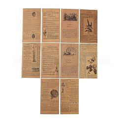 Scrapbook Kraft Paper Pad, for DIY Album Scrapbook, Greeting Card, Background Paper, Diary Decorative, Peru, 16x8.4cm, 60pcs/bag