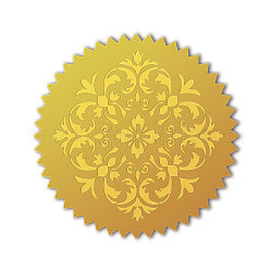 Autocollants en relief auto-adhésifs en feuille d'or, autocollant de décoration de médaille, autres, 5x5 cm