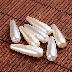 Perle finte acriliche a goccia, colore misto, 29x9mm, Foro: 1.5 mm, circa 400pcs/500g
