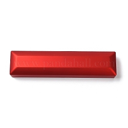 Boîtes de rangement rectangulaires en plastique pour colliers, coffret cadeau pour collier à bijoux avec intérieur en velours et lumière LED, rouge, 22.9x5.4x3.5 cm