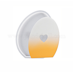 Силиконовые Молды для пасхального яйца с подсвечником в форме сердца, для изготовления ароматических свечей, белые, 14.3x11.1x1.3 см