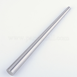 Eisenringvergrößerungsstock-Dornmaß-Werkzeug, für bildende Ring und Schmuck machen, Platin Farbe, 27~28x1.1~2.4 cm