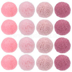 SUNNYCLUE 40Pcs 4 Colors Wool Felt Balls, Pom Pom Balls, for DIY Decoration Accessories, Mixed Color, 20mm, 10pcs/color