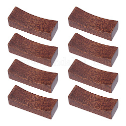 8本の木箸スタンド  箸置き  長方形  ココナッツブラウン  46x16.5x12mm
