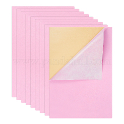 Stoffe floccate di gioielli, tessuto autoadesivo, perla rosa, 40x28.9~29cm, 12sheets / set