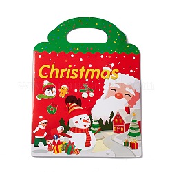 Navidad formas mixtas pegatinas, Etiquetas autoadhesivas de etiquetas de regalo de papel, para la fiesta, Regalos decorativos, colorido, 309x259x1.7mm, 1 unidades / bolsa