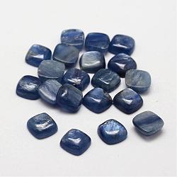 正方形天然藍晶石/シアン石/ジステンカボション  6x6x3mm