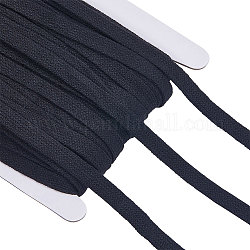 Поликоттоновые ленты gorgecraft 30 ярд, для изготовления лямок для сумок, плоский, чёрные, 10 мм