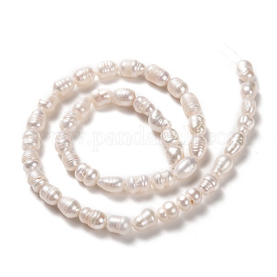 Brins de perles de culture d'eau douce naturelles&nbsp;PEAR-L033-64-01-1