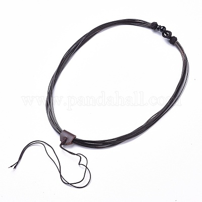 Wholesale Adjustable Waxed Cord Necklace Making 