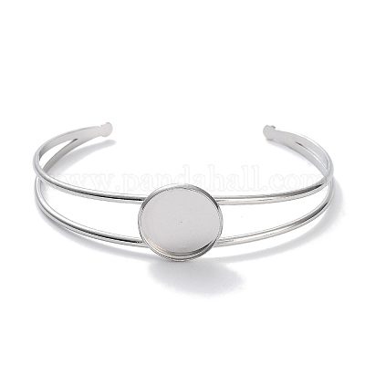 Anlaufgeschützte Fassungen für Armbänder aus Edelstahl 304&nbsp;BJEW-B090-03B-P-1