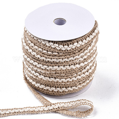 5 Roll 1/4 inch Tan Burlap Ribbon Hessian Ribbon Jute Ribbon for Craft  Making