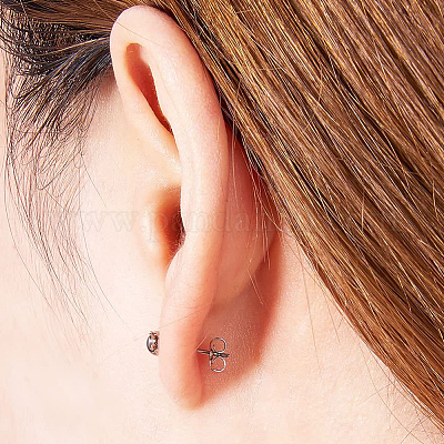 Secure Ear Locking For Earrings Stud Ear Nut For Posts
