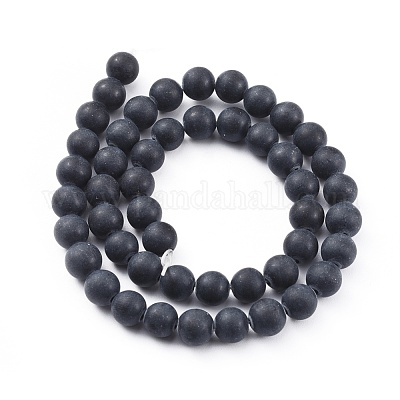 Wholesale Beautiful 10/12mm Black Obsidian Round Gem Beads Loose Beads