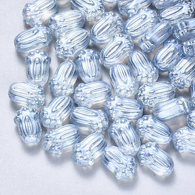 Transparente sprühlackierte Glasperlen&nbsp;GLAA-S190-004B-01-1