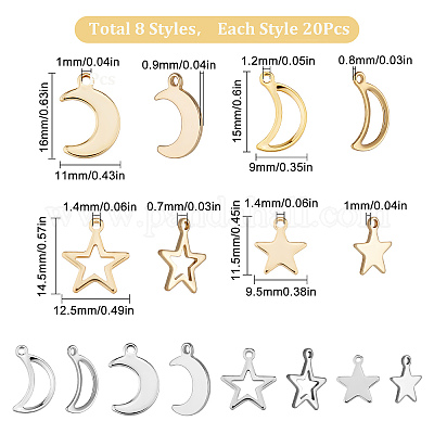  20pcs 9mm Tiny Star Charm Small Star Charms for