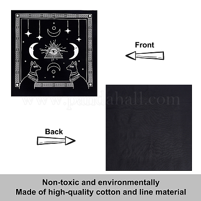 12 Constellations Tarot Card Tablecloth 50cm X 50cm Velvet Divination Altar Cloth Board Game