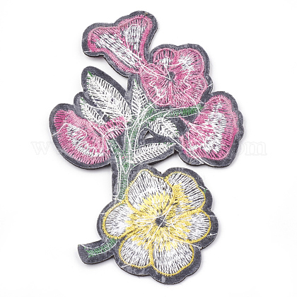 機械刺繍布地手縫い アイロンワッペン マスクと衣装のアクセサリー アップリケ 花 古いバラ 125x77x1 5mmの通販 Jp Pandahall Com
