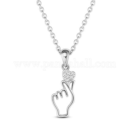 Ожерелья с подвесками shegrace 925 из стерлингового серебра ASL JN865A-1
