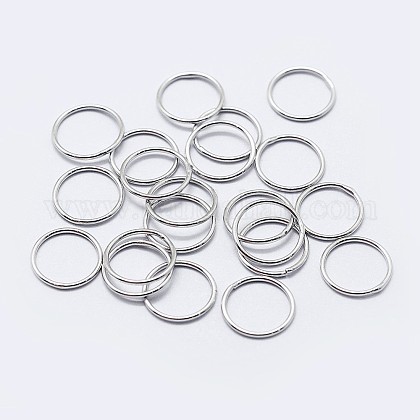 925 anillos redondos de plata esterlina STER-F036-03P-0.8x4-1