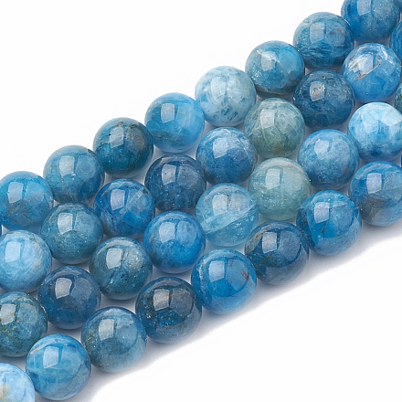 Chapelets de perles en apatite naturelle G-S333-8mm-012-1