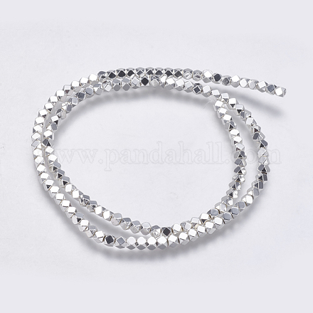 Chapelets de perles en hématite synthétique sans magnétique G-K237-08K-1