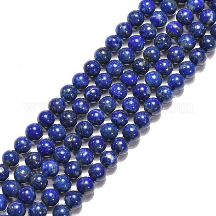 Chapelets de perles en lapis-lazuli naturel X-G-G423-6mm-AB-1