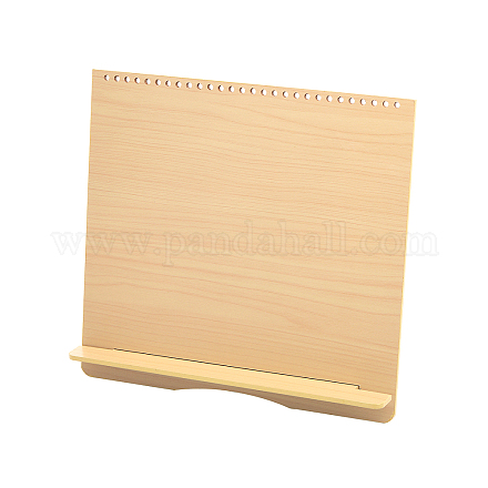 Support d'affichage de calendrier en bois de forme rectangulaire ODIS-WH0026-26B-1