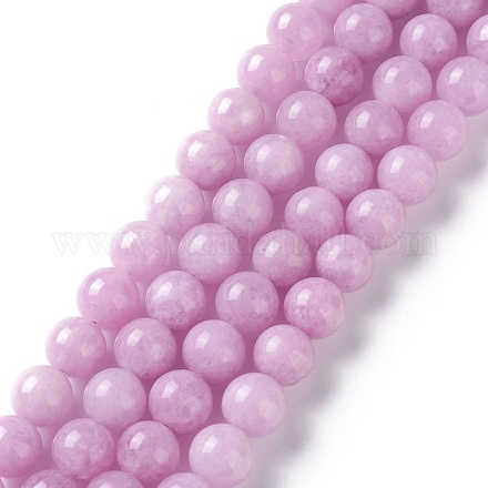 Natürliche weiße Jade Nachahmung Kunzit Perlen Stränge G-I299-F03-10mm-1