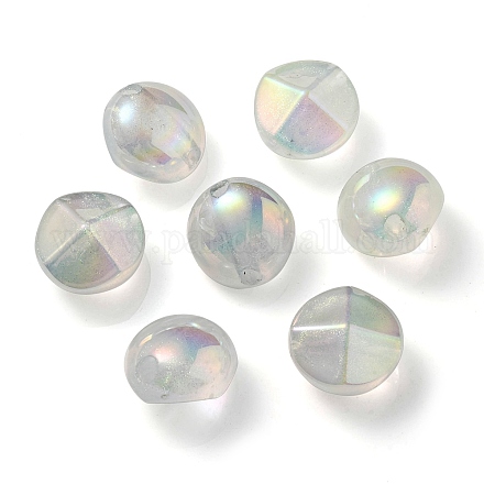 Placage uv perles acryliques transparentes lumineuses OACR-P010-05B-1