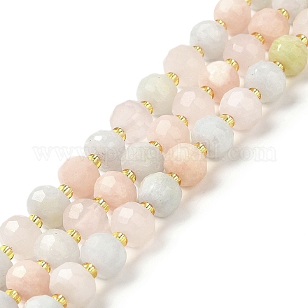 Chapelets de perles en morganite naturelle G-P508-A14-01-1