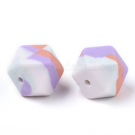 Three-Colour Food Grade Eco-Friendly Silicone Beads SIL-T056-01D-1