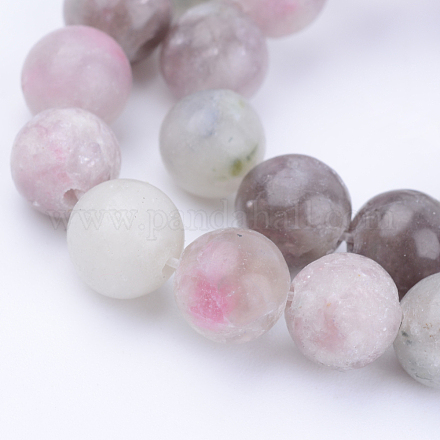 Fili di perle di giada lilla naturale X-G-Q462-12mm-29-1