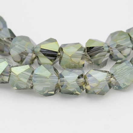 Fili di perle di vetro placcato EGLA-J076-FR01-1
