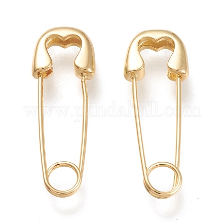 Brass Dangle Earrings KK-M207-03G-1
