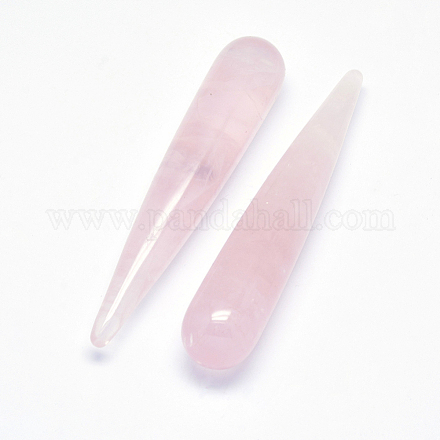 Натуральные розовые кварцевые ручные массажные палочки DJEW-F005-02A-1