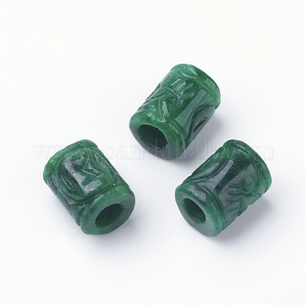 Perles européennes de Myanmar jade/jade birman naturel G-E418-11-1