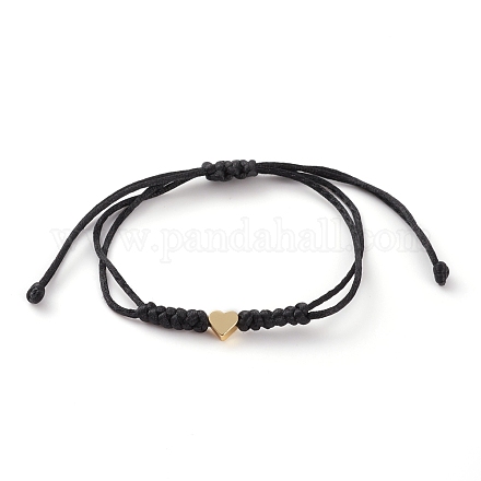 Bracelets de perles tressées en fil de nylon réglable unisexe BJEW-JB05832-01-1