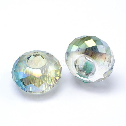Electroplate Glass Beads EGLA-D177-08-1