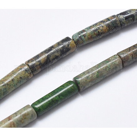 Natürliche afrikanische türkisfarbene (Jaspis) Perlenstränge G-G968-F07-1