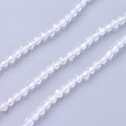 Brins de perles de topaze blanche naturelle G-F619-28-2mm-1