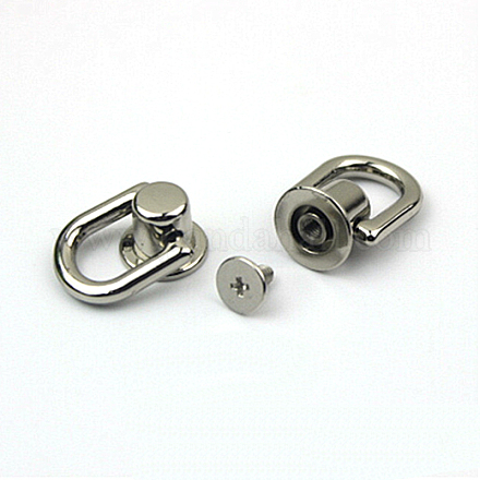 Botón de rosca con cabeza de anillo en D de aleación PURS-PW0001-547S-1